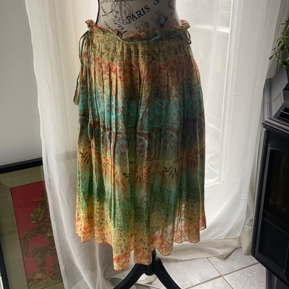 Beautiful colorful pleated skirt